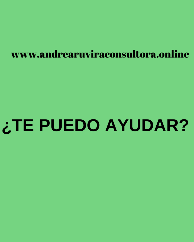 te puedo ayudar Andrea Ruvira