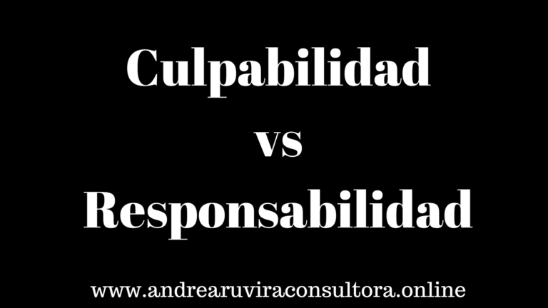 culpabilidad vs responsabilidad Andrea Ruvira