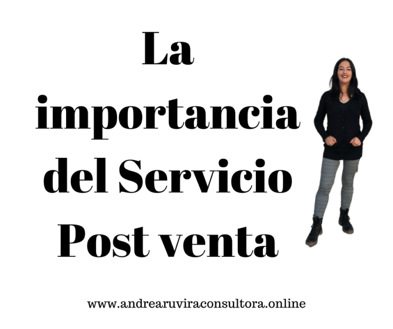 servicio post venta Andrea Ruvira